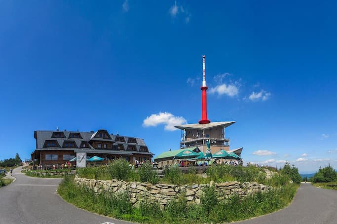 Záber z trasy na Lysú horu